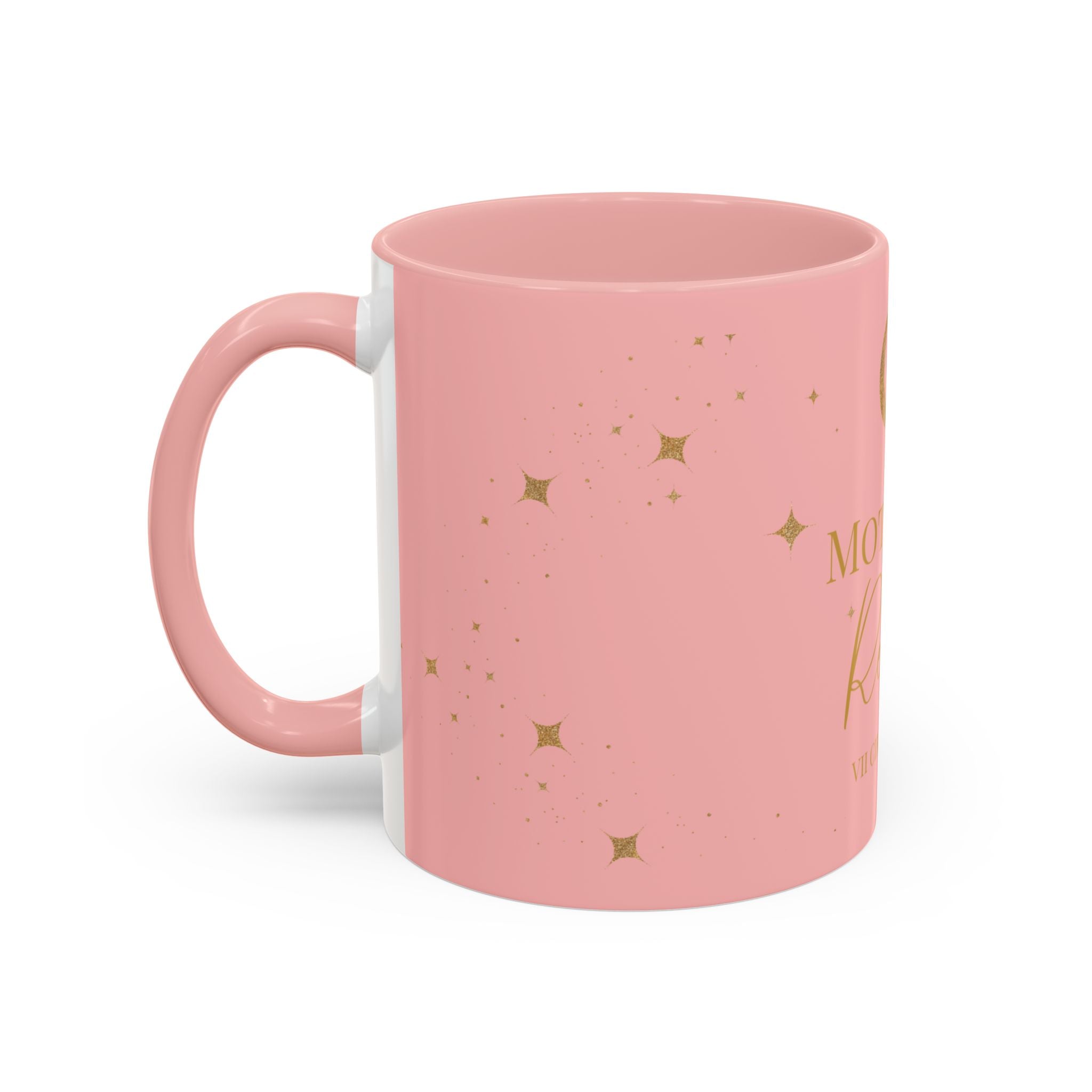 Mother's Reset Moon Coffee Mug — Pink Accent Celestial 11/15oz