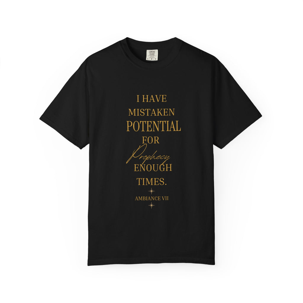 I Have Mistaken Potential for prophecy Enough Times- oversized  T-shirt