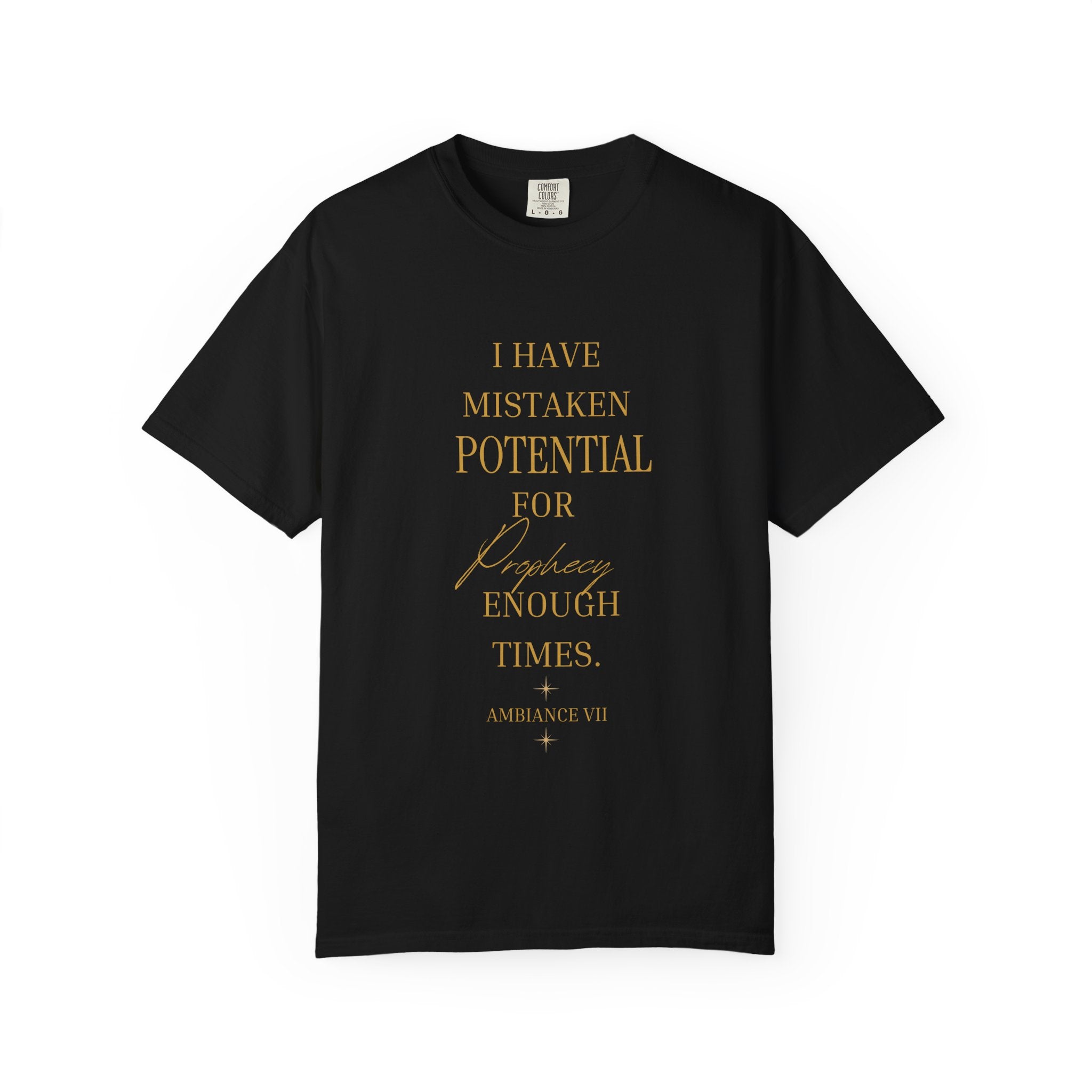 I Have Mistaken Potential for prophecy Enough Times- oversized  T-shirt