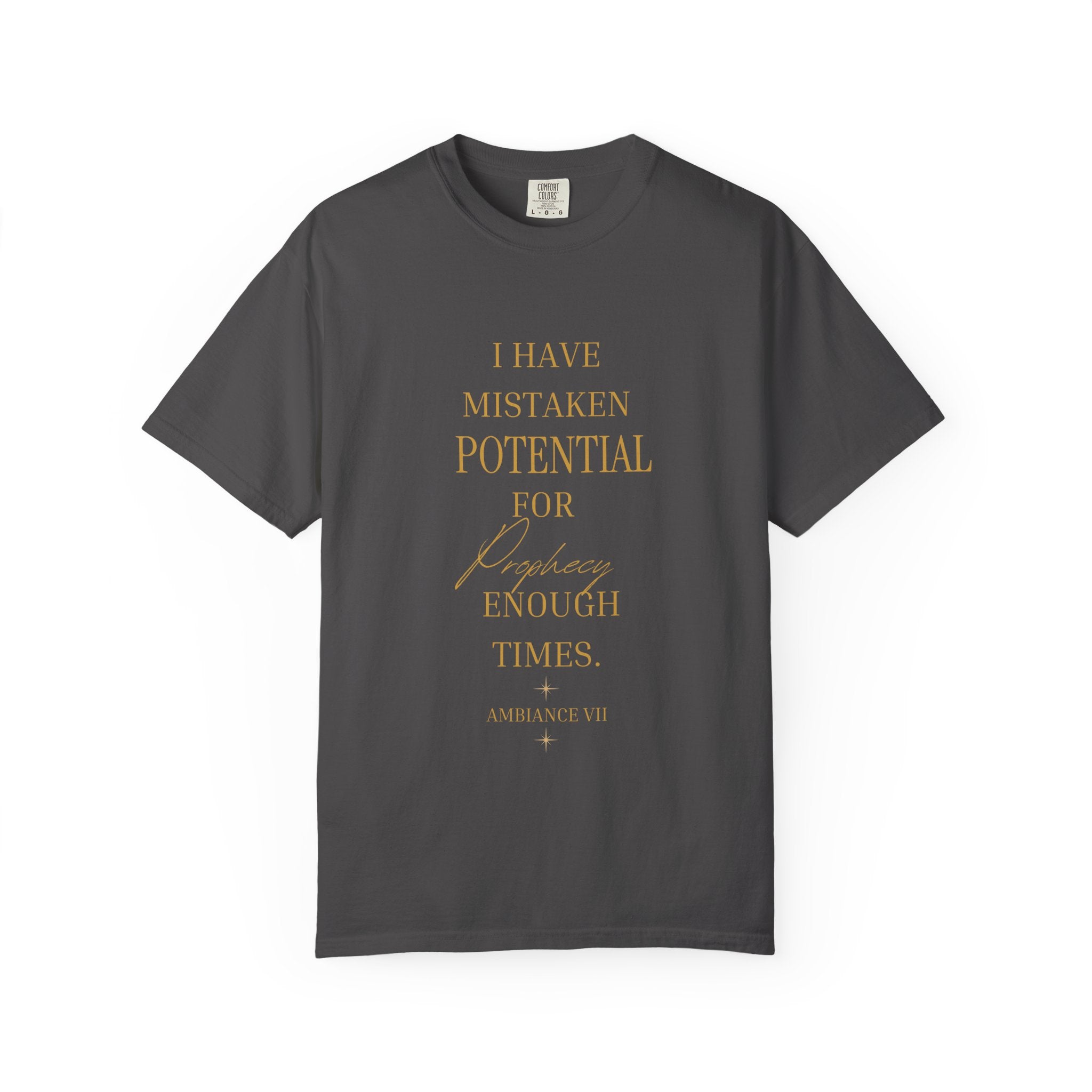 I Have Mistaken Potential for prophecy Enough Times- oversized  T-shirt