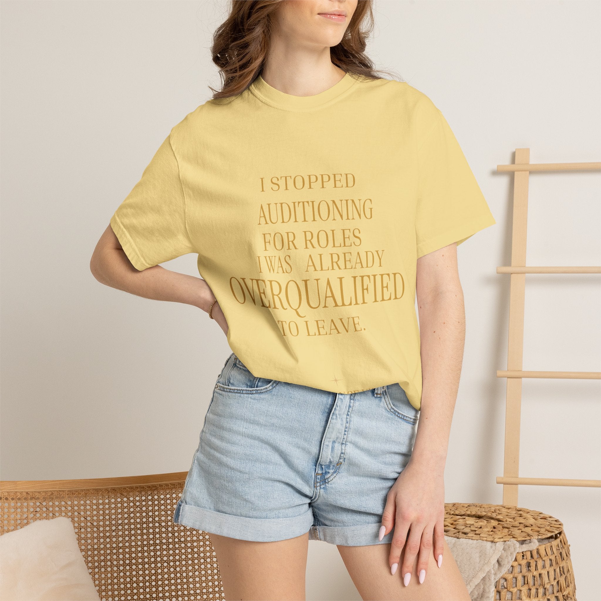 Overqualified to Leave- oversized t shirt