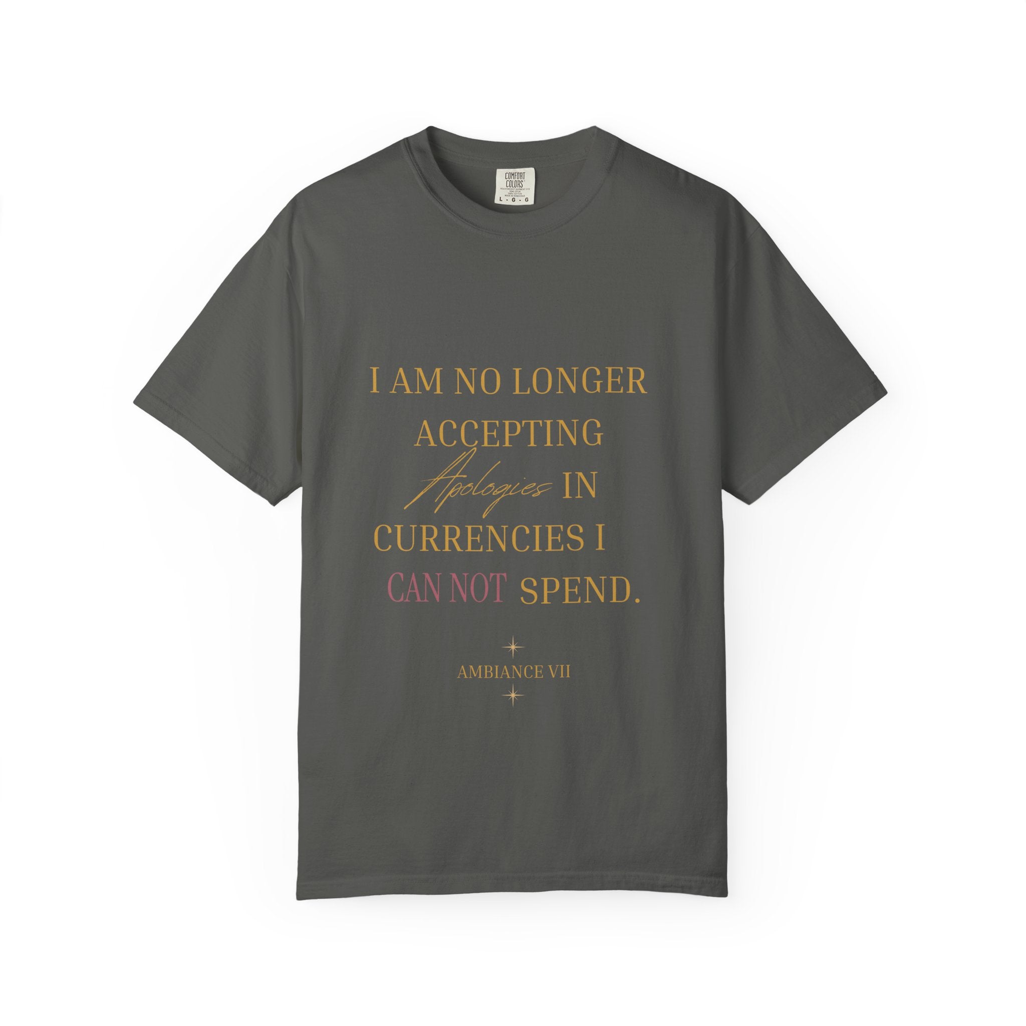 T-Shirt — "I Am No Longer Accepting"