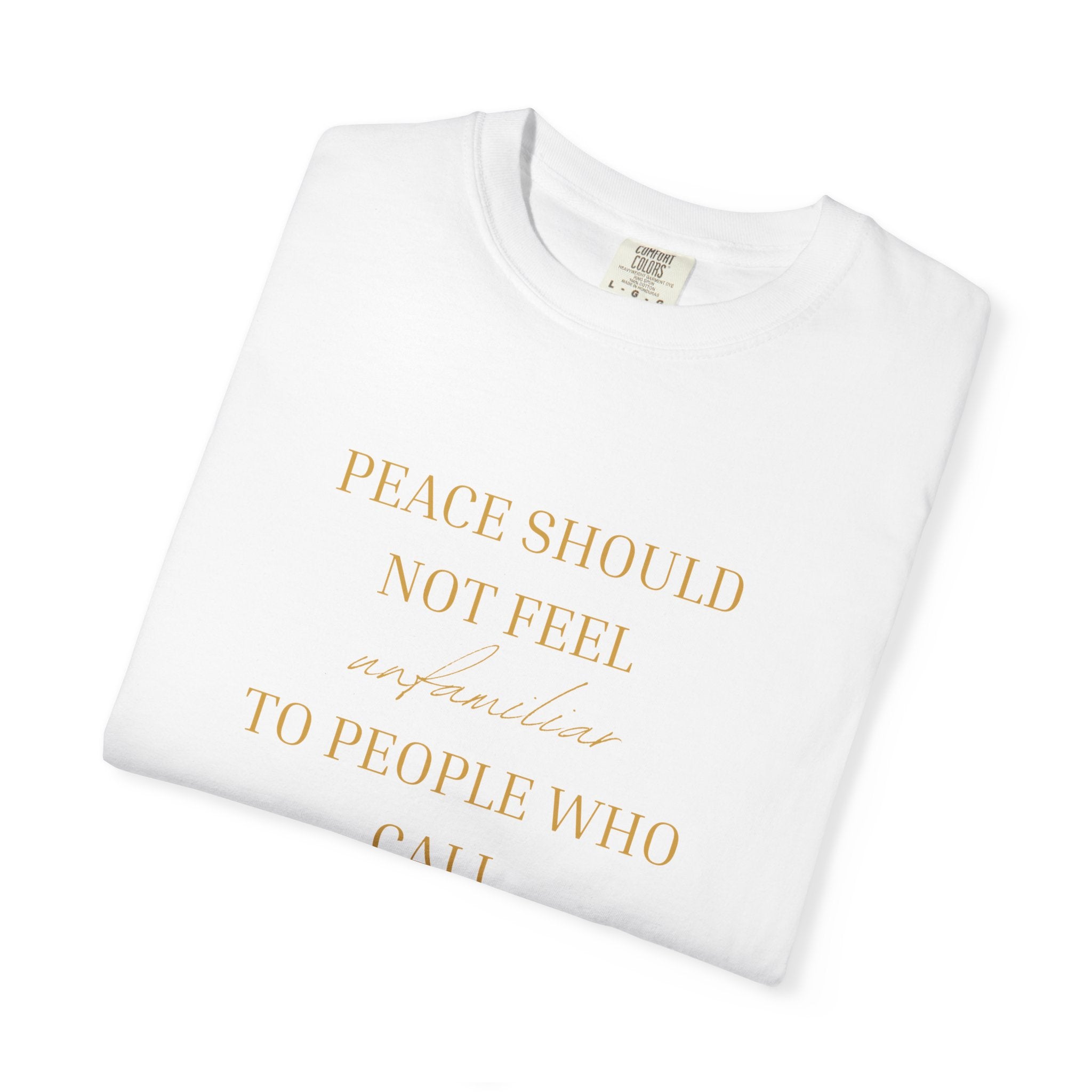 Peace Should Not Feel unfamiliar - oversized t-shirt