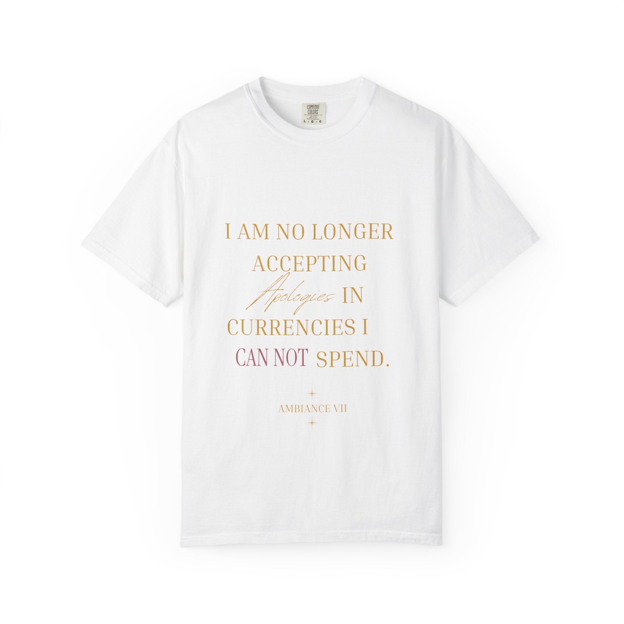 T-Shirt — "I Am No Longer Accepting"