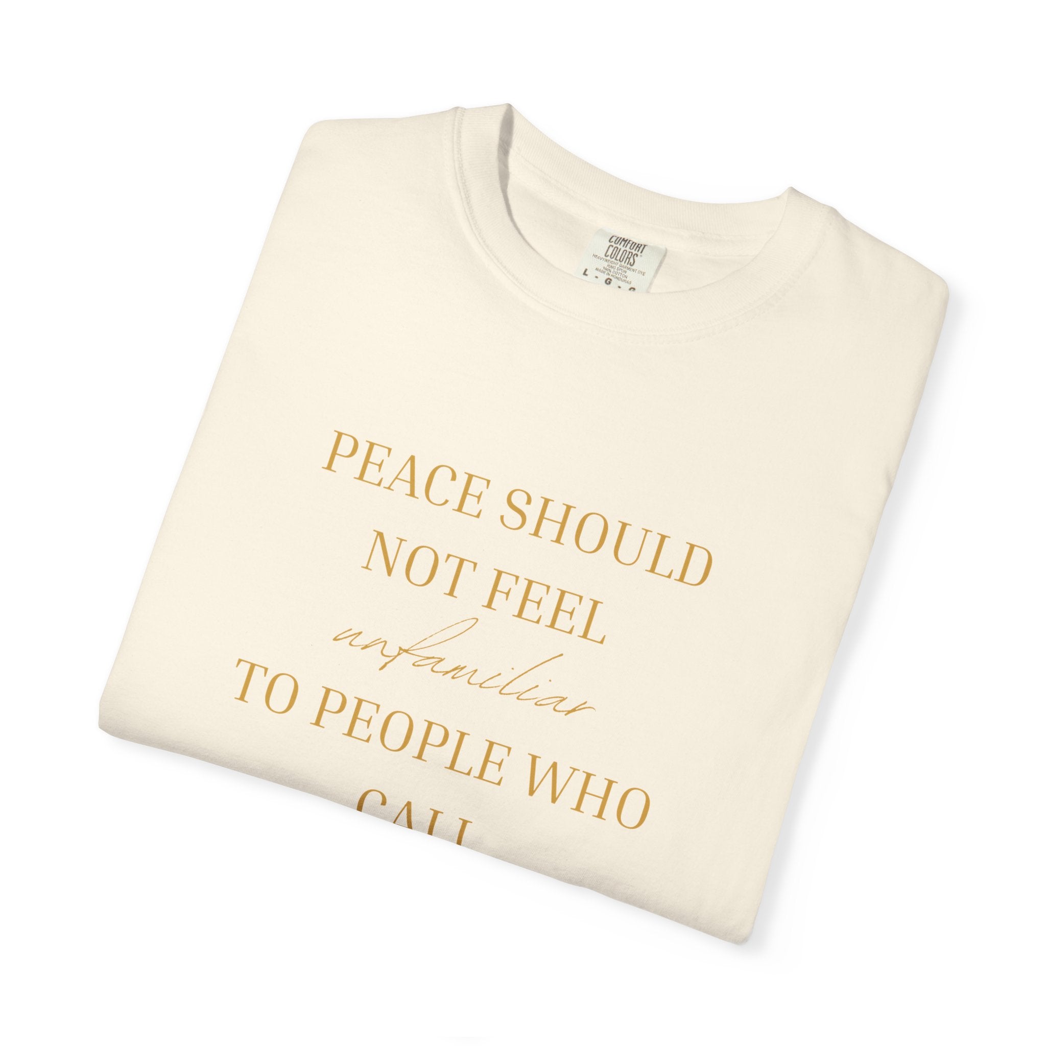 Peace Should Not Feel unfamiliar - oversized t-shirt