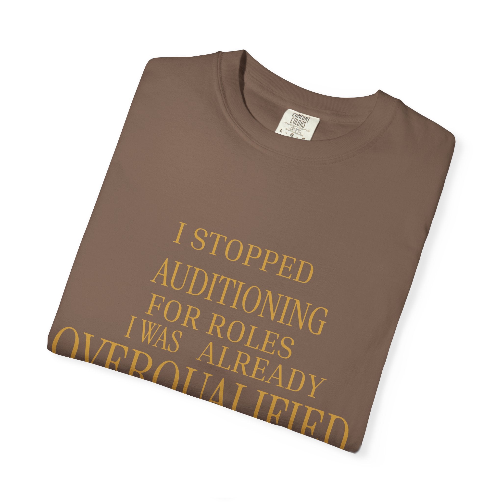 Overqualified to Leave- oversized t shirt