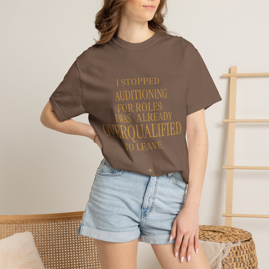 Overqualified to Leave- oversized t shirt