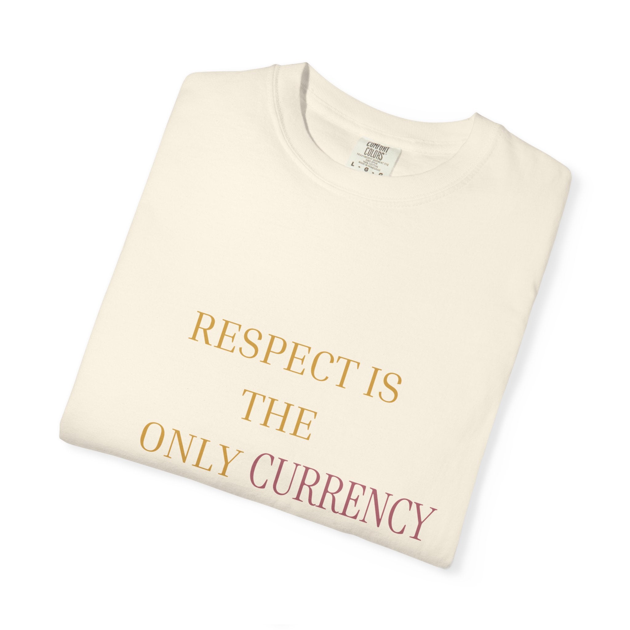 Respect Is the Only Currency Oversized t- shirt