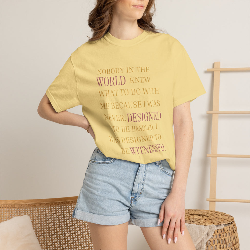OVERSIZED T-SHIRT - NOBODY IN THE WORLD KNEW WHAT TO DO WITH ME