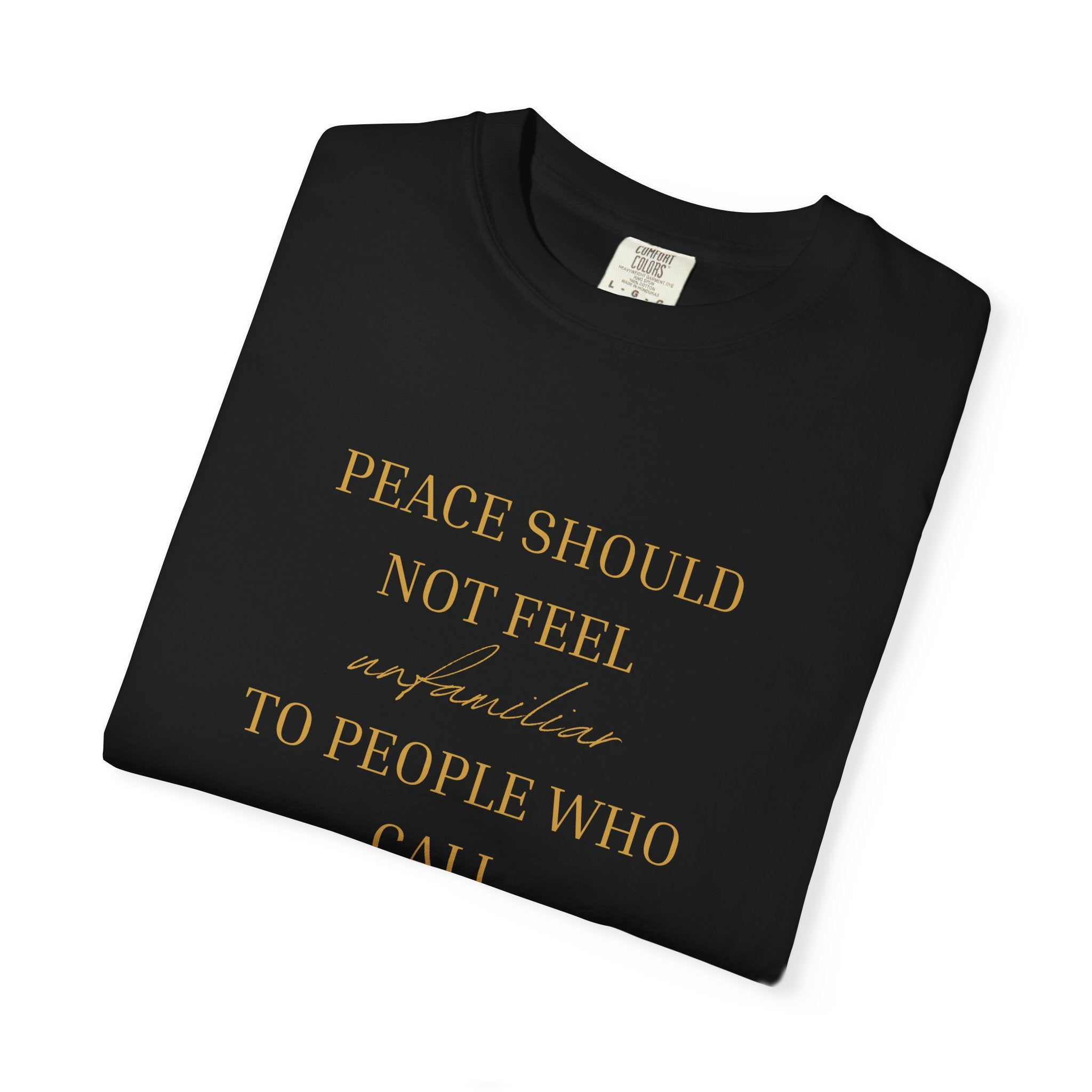 Peace Should Not Feel unfamiliar - oversized t-shirt