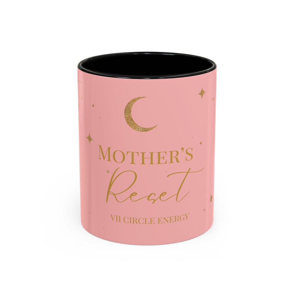 Mother's Reset Moon Coffee Mug — Pink Accent Celestial 11/15oz