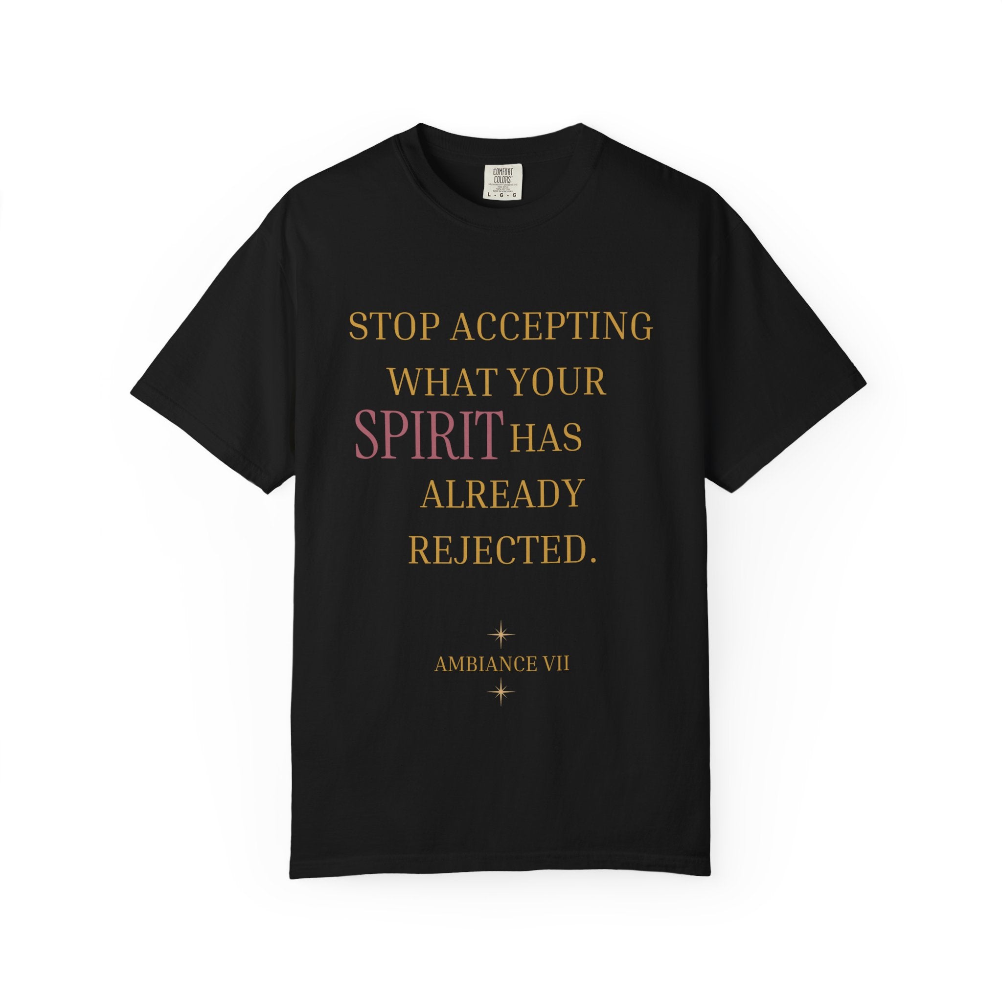 Stop Accepting What Your Spirit Has Already Rejected - OVERSIZED T SHIRT