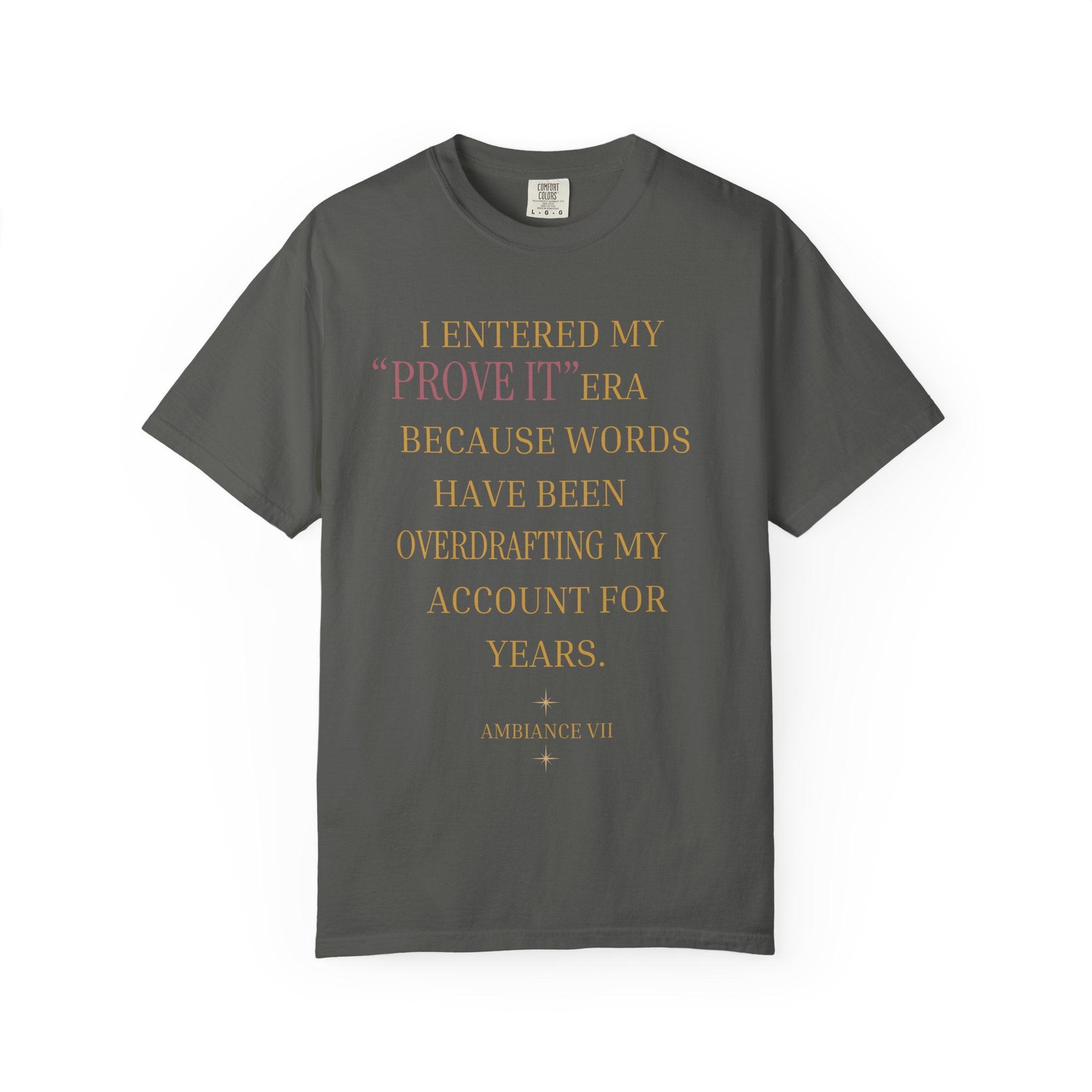 I ENTERED MY "PROVE IT" ERA- OVERSIZED T-SHIRT