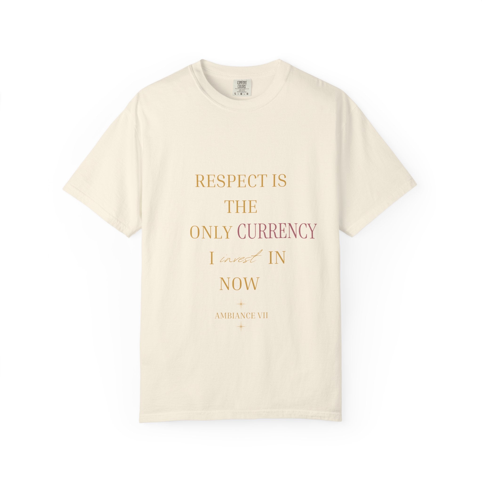 Respect Is the Only Currency Oversized t- shirt