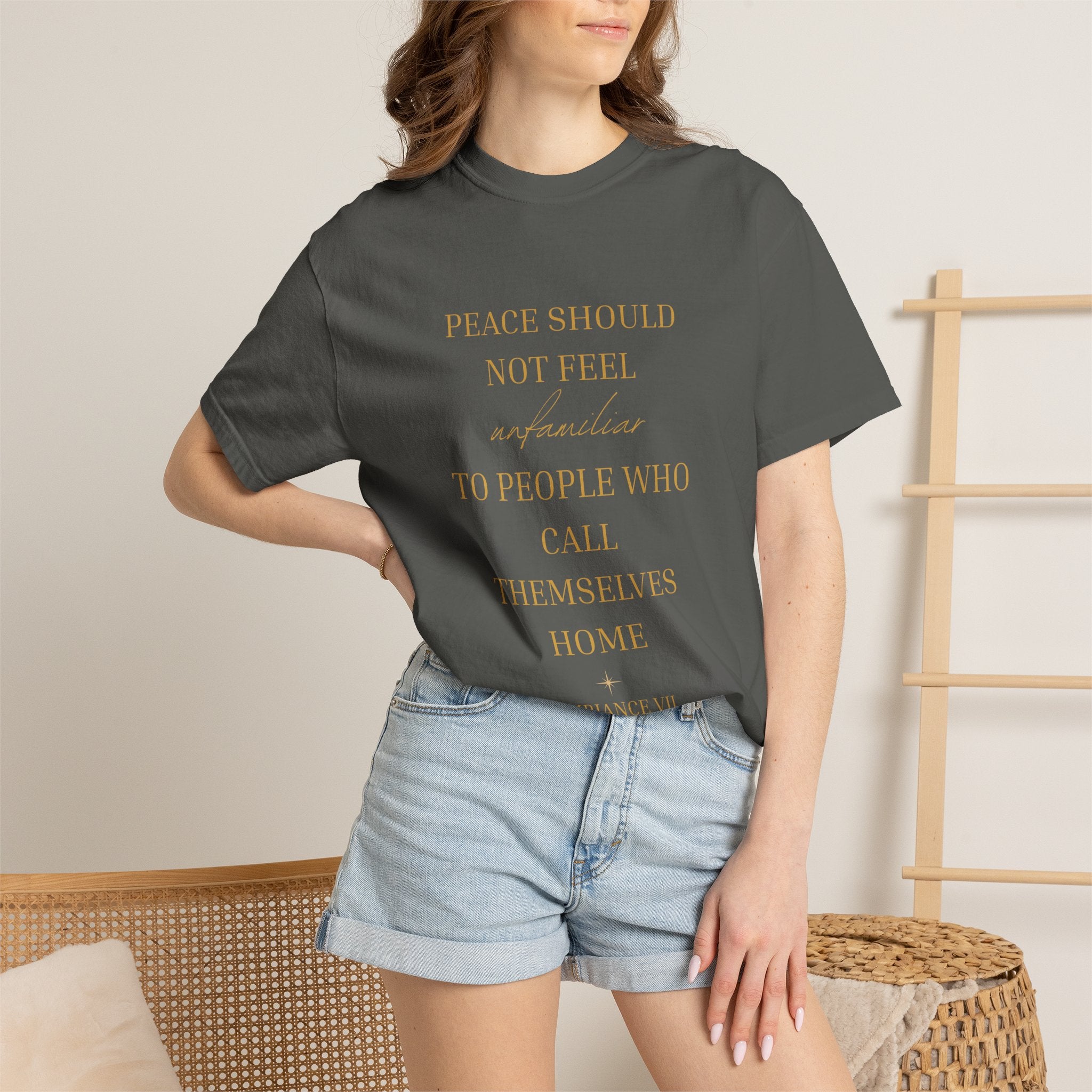 Peace Should Not Feel unfamiliar - oversized t-shirt