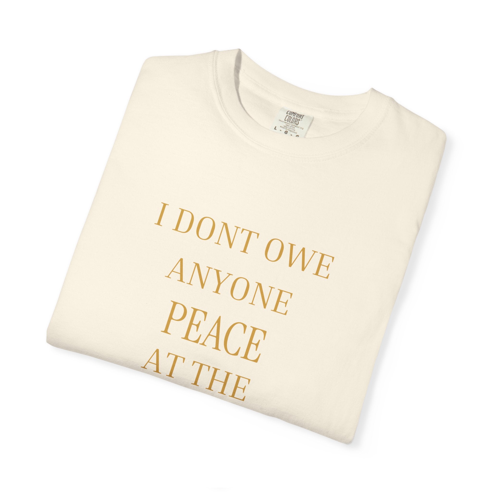 I Don't Owe Anyone Peace at the Expense of My Health- oversized t shirt