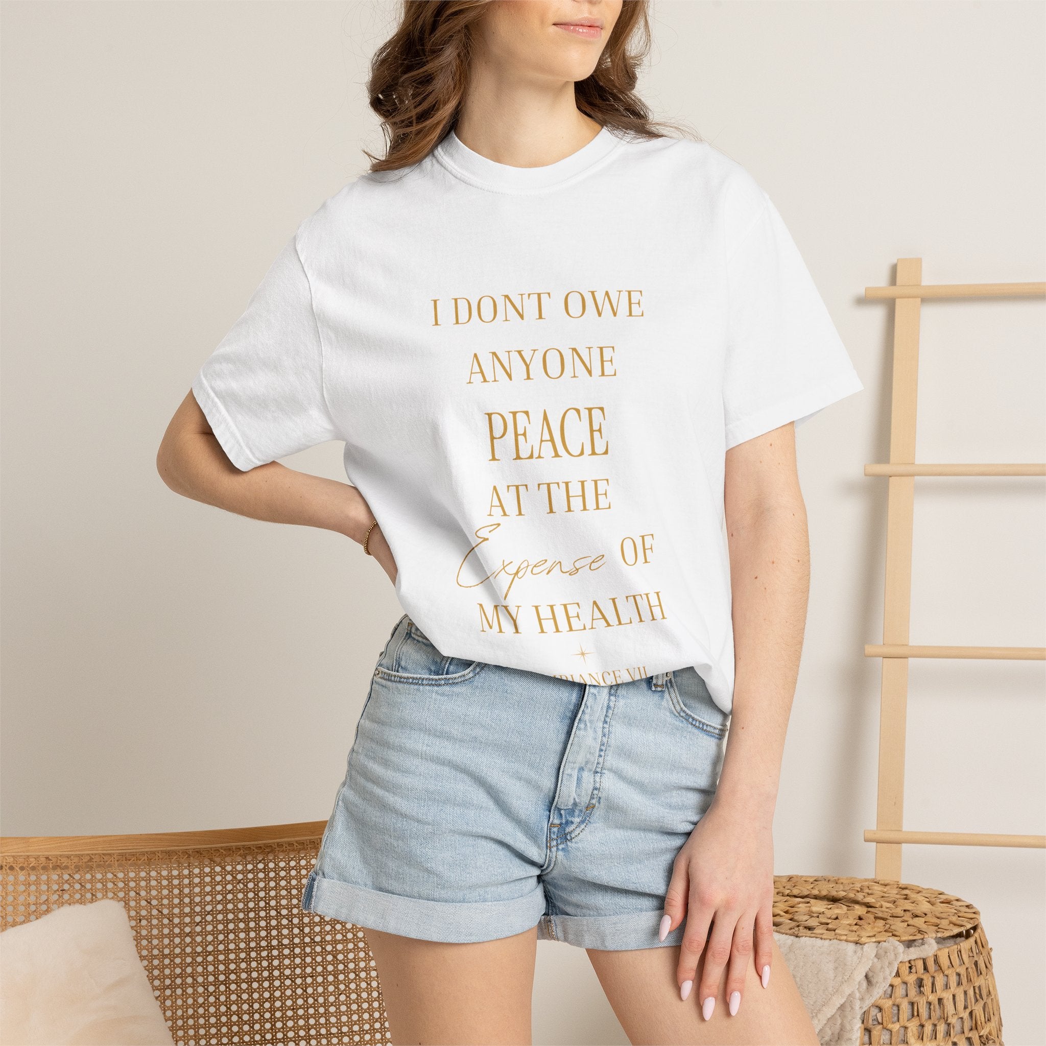 I Don't Owe Anyone Peace at the Expense of My Health- oversized t shirt