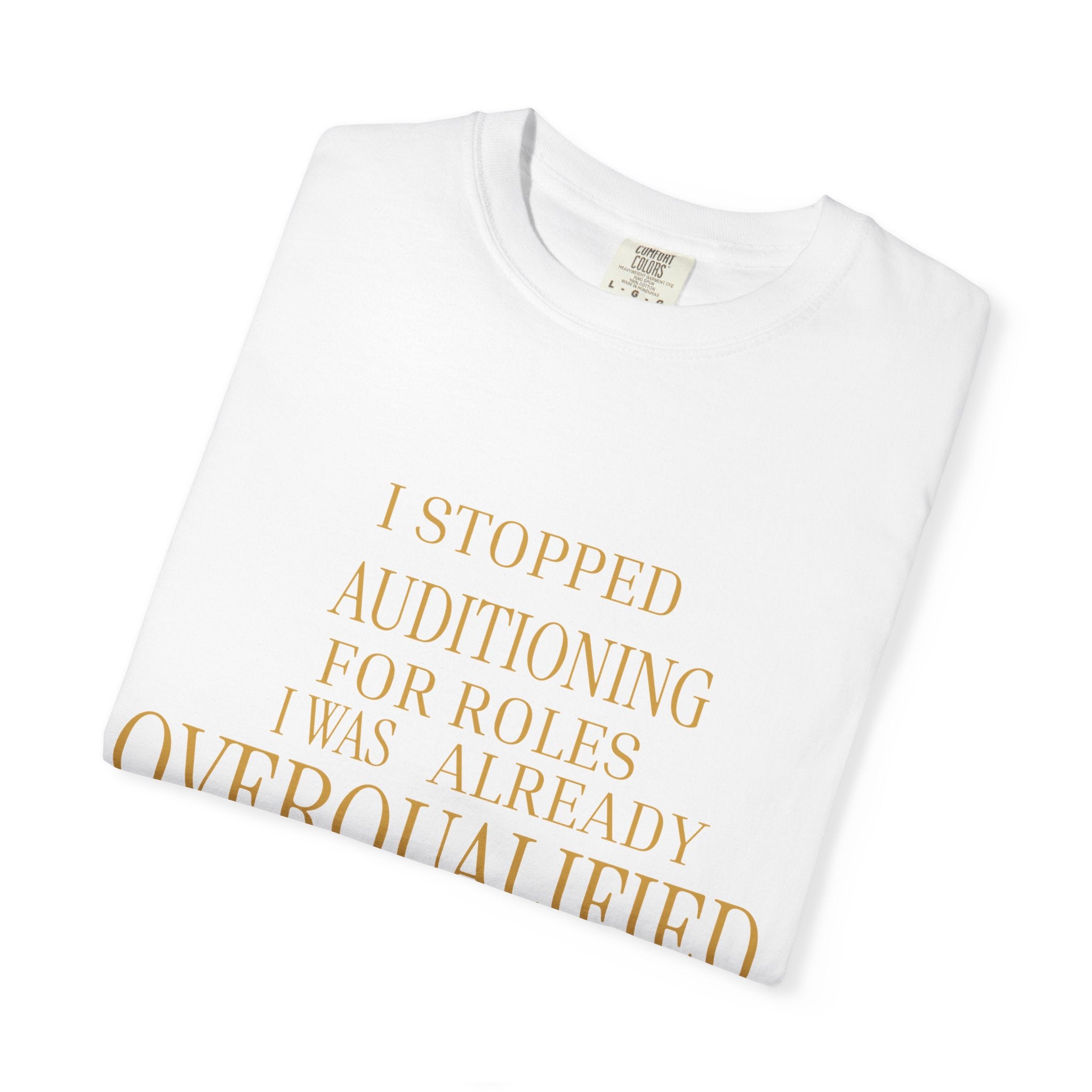 Overqualified to Leave- oversized t shirt