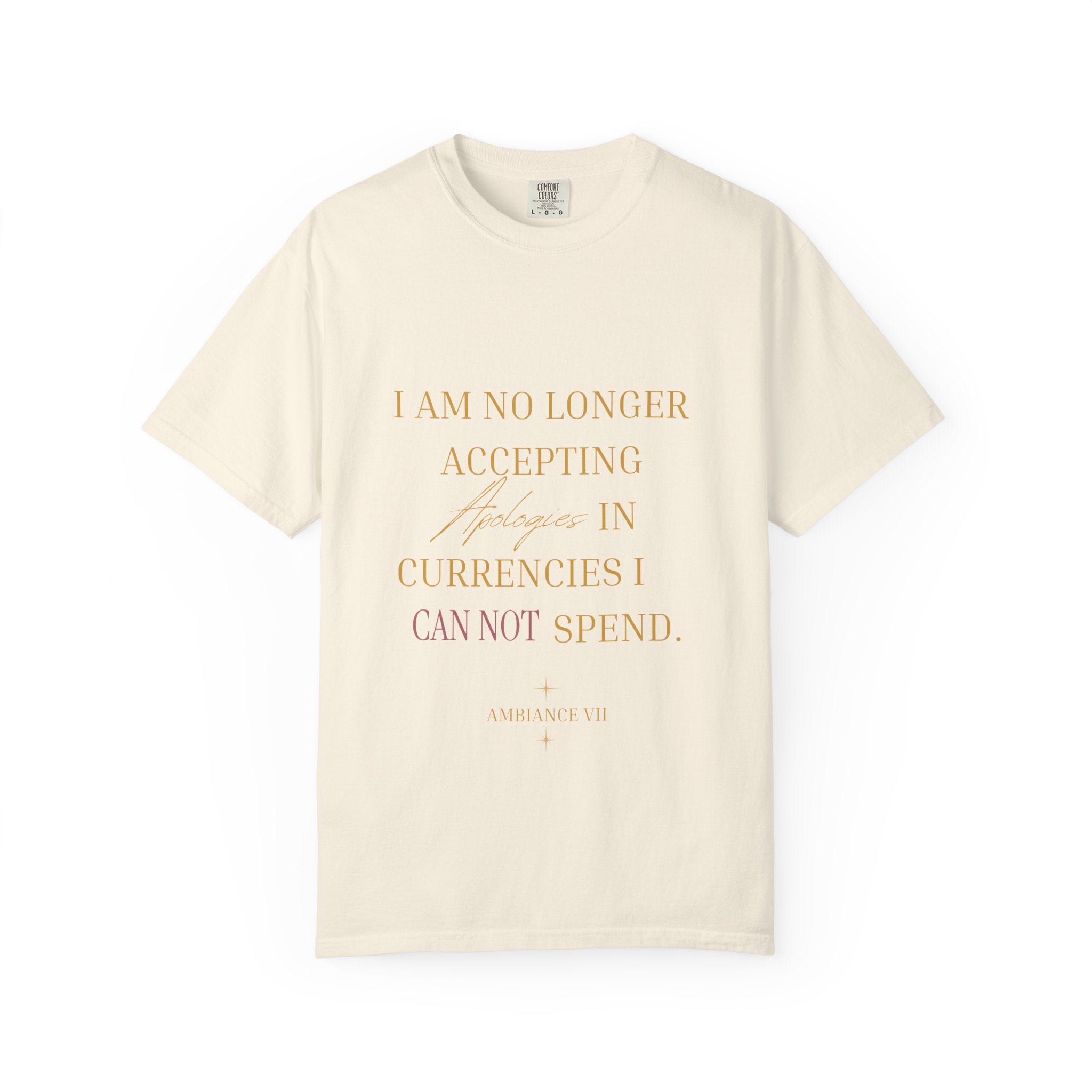 T-Shirt — "I Am No Longer Accepting"